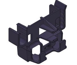 Držiak káblov a konektorov koncový pre trapézový profil